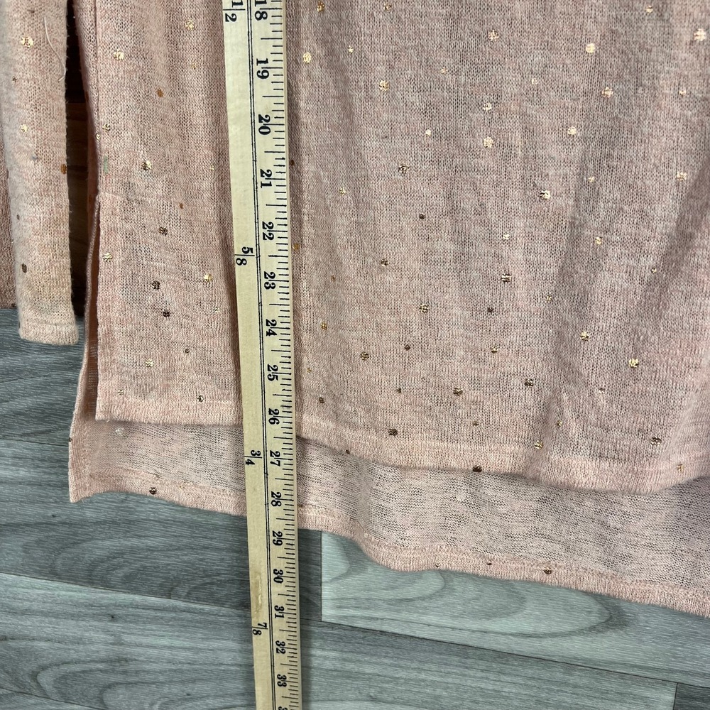 Disney By LC Sweater Womens XS Pink Sparkly Thumper‎ High Low Tunic Long Sleeve - Picture 8 of 12